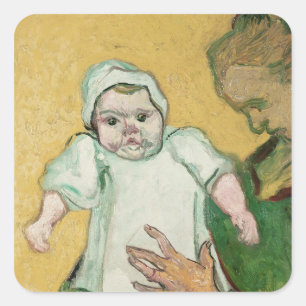 Vincent van Gogh   Madame Roulin and her baby Square Sticker