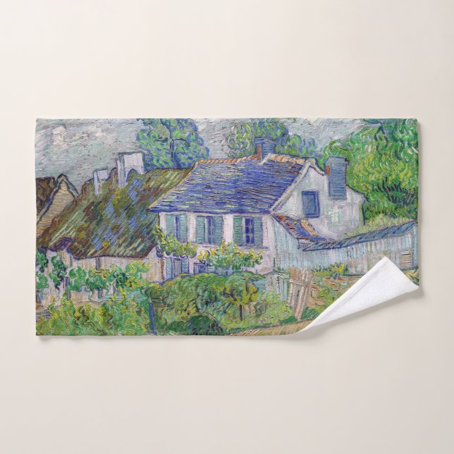 Vincent van Gogh - Maisons à Auvers (Serviette à main)