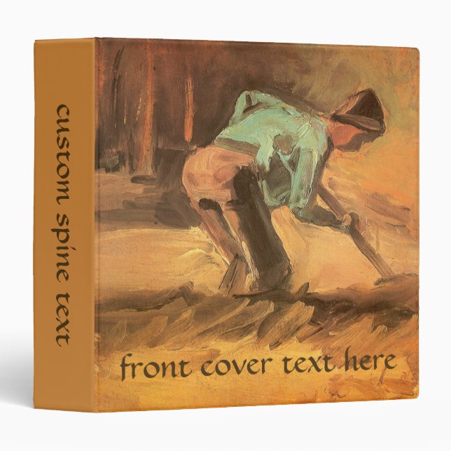 Vincent van Gogh - Man Stooping w Stick or Spade Binder (Front/Spine)