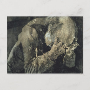 Vincent van Gogh Man with his head in his hands Postcard