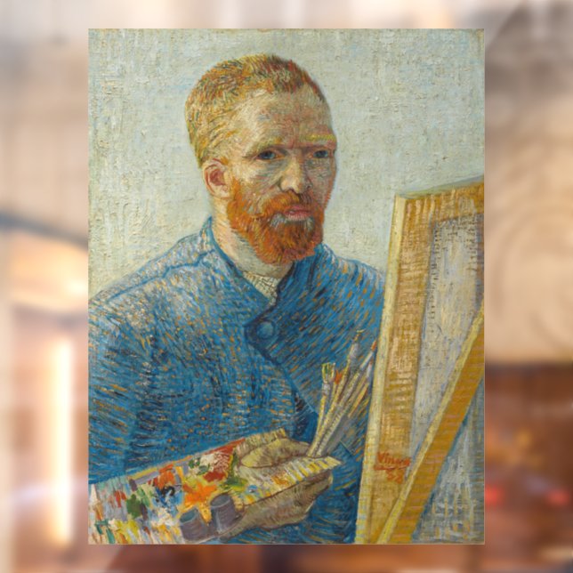 Vincent Van Gogh Master Artisan Self Portrait Window Cling (Sheet 2)