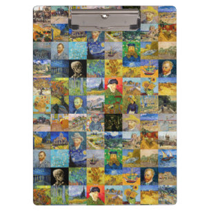 Vincent van Gogh - Masterpieces Mosaic Patchwork Clipboard