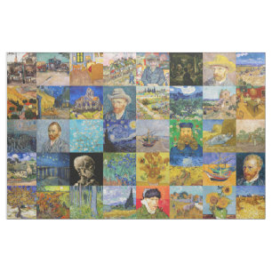 Vincent van Gogh - Masterpieces Mosaic Patchwork Fabric