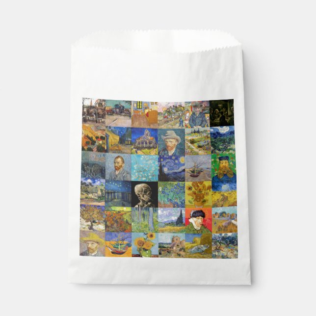 Vincent van Gogh - Masterpieces Mosaic Patchwork Favour Bag (Front)