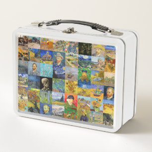 Vincent van Gogh - Masterpieces Mosaic Patchwork Metal Lunch Box