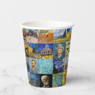 Vincent van Gogh - Masterpieces Mosaic Patchwork Paper Cups