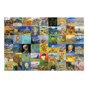 Vincent van Gogh - Masterpieces Mosaic Patchwork Photo Print