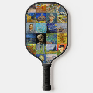 Vincent van Gogh - Masterpieces Mosaic Patchwork Pickleball Paddle