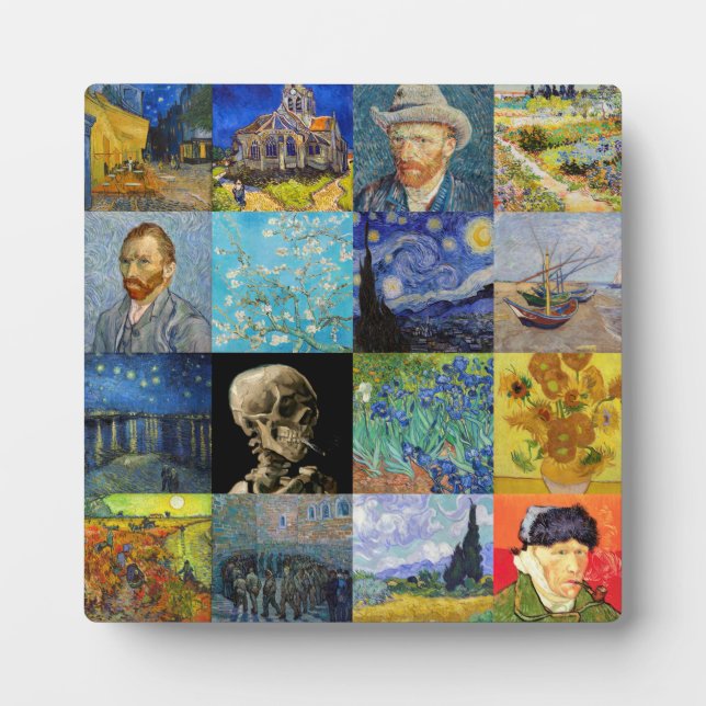 Vincent van Gogh - Masterpieces Mosaic Patchwork Plaque (Front)