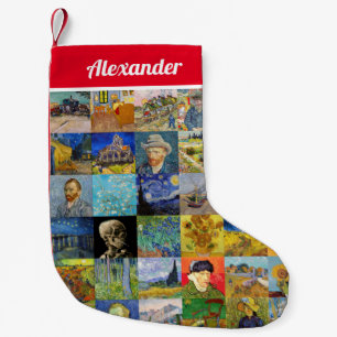Vincent van Gogh - Masterpieces Mosaic Patchwork Small Christmas Stocking