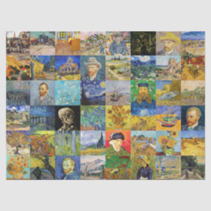 Vincent van Gogh - Masterpieces Mosaic Patchwork Tissue Paper