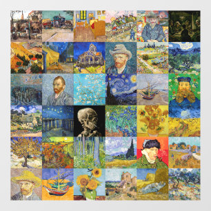 Vincent van Gogh - Masterpieces Mosaic Patchwork Window Cling