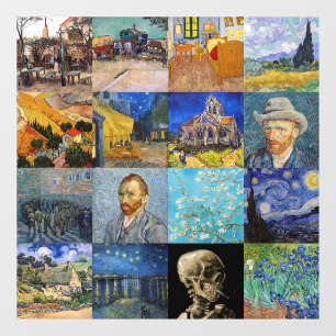Vincent van Gogh - Masterpieces Mosaic Patchwork Window Cling