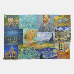 Vincent Van Gogh - Masterpieces Patchwork Kitchen Towel