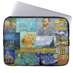 Vincent Van Gogh - Masterpieces Patchwork Laptop Sleeve