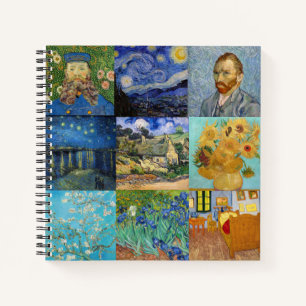 Vincent Van Gogh - Masterpieces Patchwork Notebook
