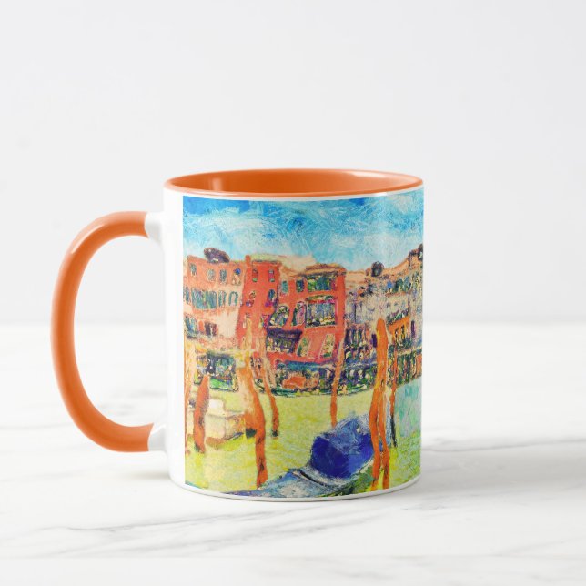 Vincent Van Gogh Medieval Houses Mug (Left)