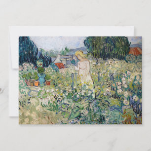 Vincent van Gogh - Miss Gachet in her Garden Invitation