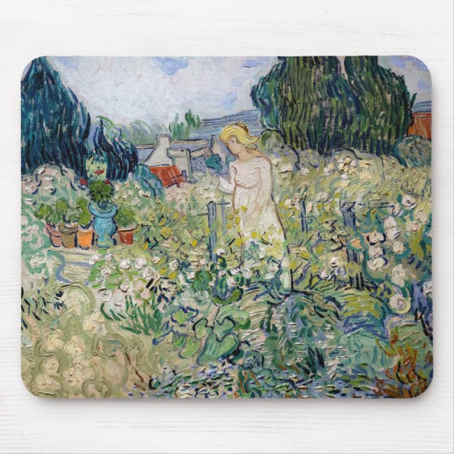Vincent van Gogh - Miss Gachet in her Garden Mouse Pad (Front)
