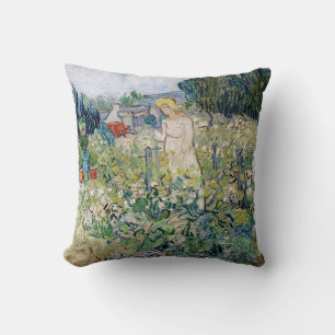 Vincent van Gogh - Miss Gachet in her Garden Throw Pillow
