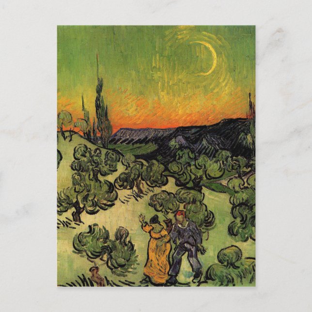 Vincent Van Gogh Moonlit Landscape Postcard (Front)