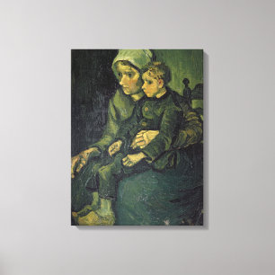 Vincent van Gogh   Mother and Child, 1885 Canvas Print