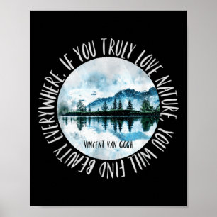 Vincent Van Gogh Motivational Inspirational Nature Poster