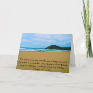 Vincent van Gogh motivational quote Card