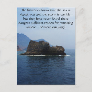 Vincent van Gogh motivational quote Postcard