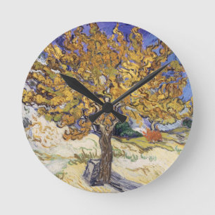 Vincent van Gogh   Mulberry Tree, 1889 Round Clock