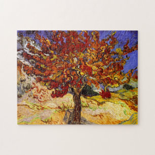Vincent Van Gogh Mulberry Tree Fine Art Painting Jigsaw Puzzle
