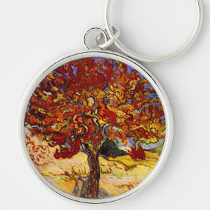 Vincent Van Gogh Mulberry Tree Fine Art Painting Keychain
