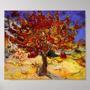 Vincent Van Gogh Mulberry Tree Fine Art Painting Poster