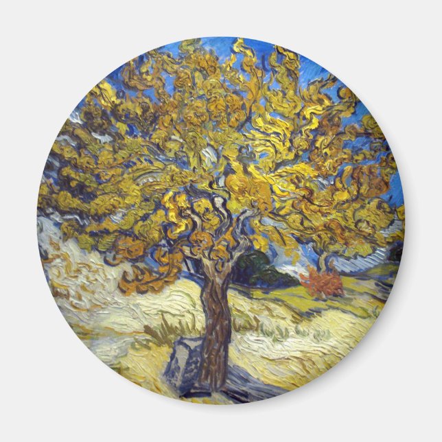 Vincent Van Gogh Mulberry Tree Magnet (Front)