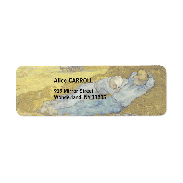 Vincent Van Gogh - Noon, Rest from work / Siesta (Front)