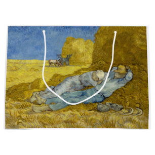 Vincent Van Gogh - Noon, Rest from work / Siesta Large Gift Bag