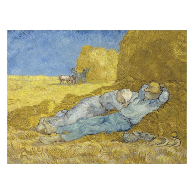 Vincent Van Gogh - Noon, Rest from work / Siesta Tablecloth (Front (Horizontal))