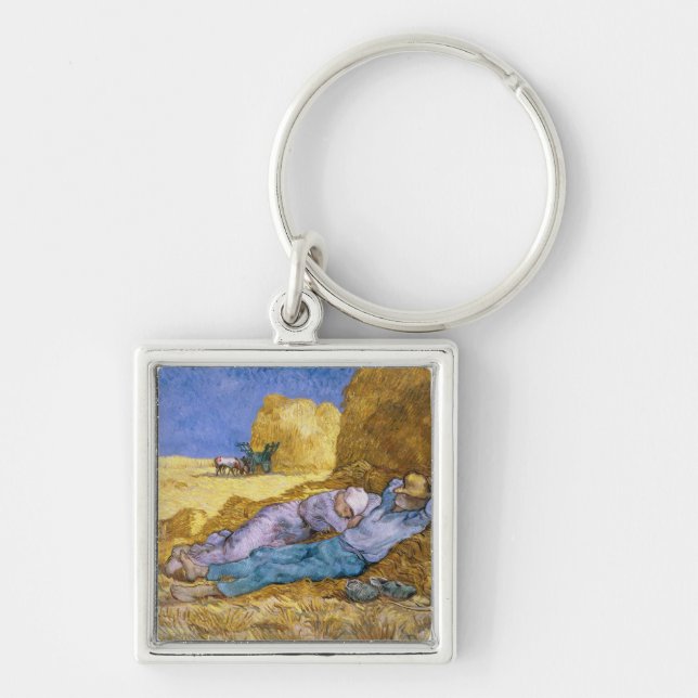 Vincent van Gogh | Noon, The Siesta, after Millet Keychain (Front)