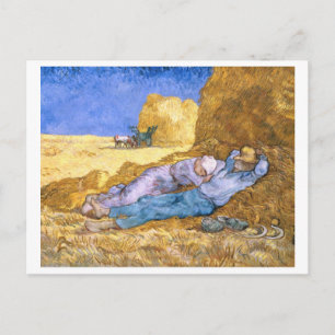 Vincent van Gogh Noon, The Siesta, after Millet Postcard
