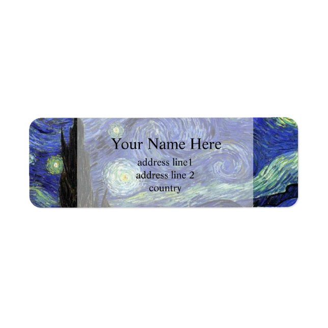 Vincent van Gogh, Nuit étoilée (Devant)