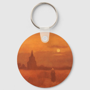 Vincent van Gogh - Old Tower in the Fields Keychain