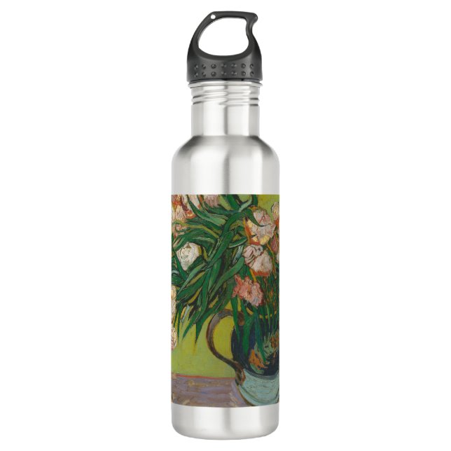 Vincent Van Gogh Oleander flower painting 710 Ml Water Bottle (Front)