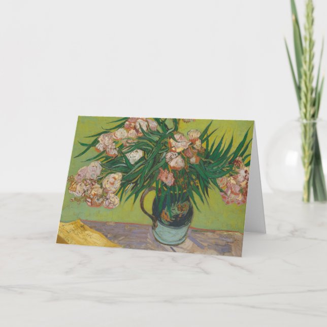 Vincent Van Gogh Oleander flower painting Card (Front)