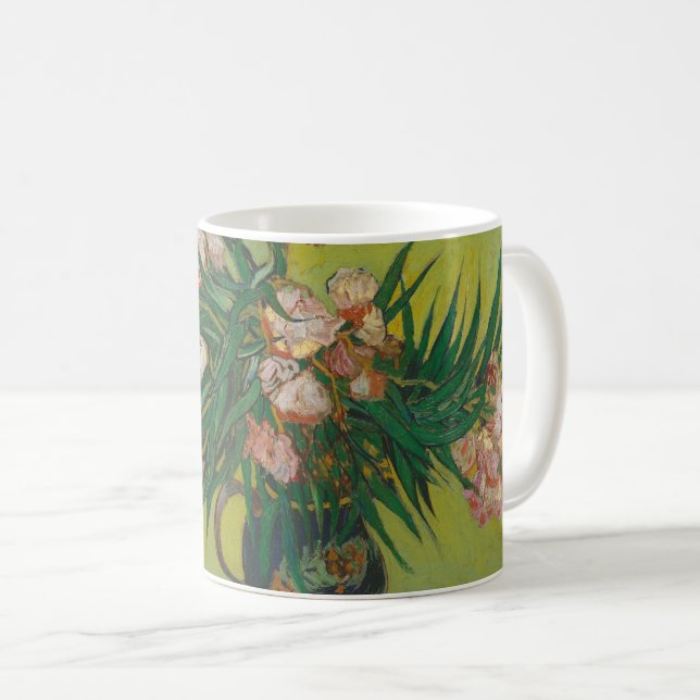 Vincent Van Gogh Oleander flower painting Coffee Mug (Front Right)