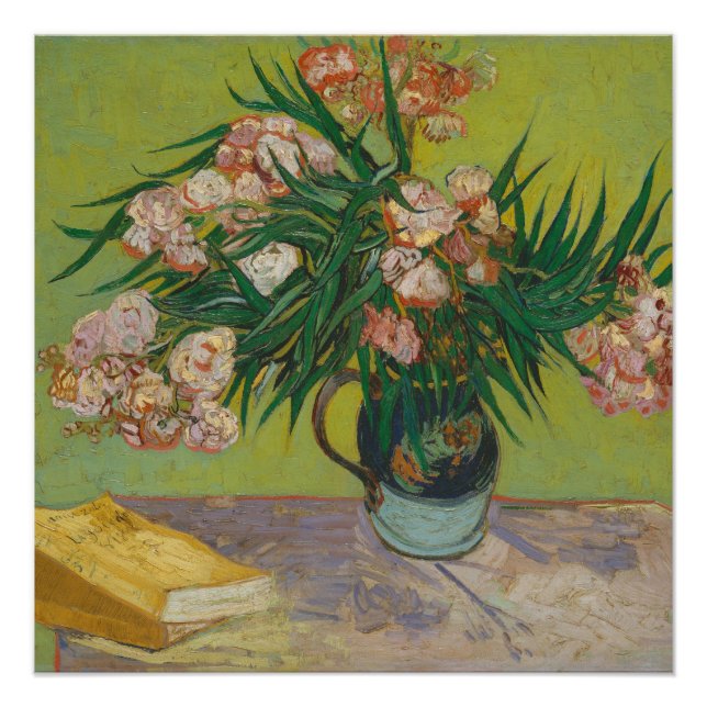 Vincent Van Gogh Oleander flower painting Poster (Front)