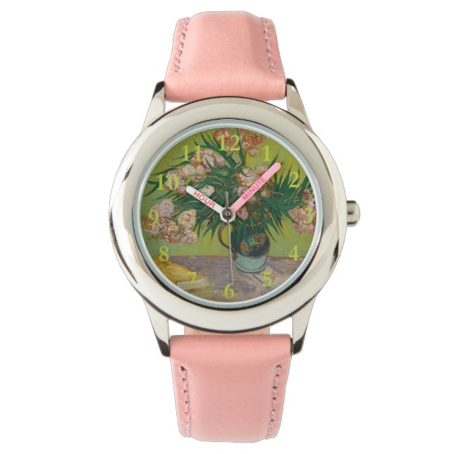 Vincent Van Gogh Oleander flower painting Watch (Front)