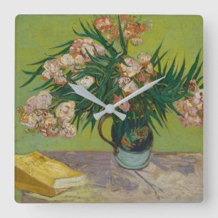 Vincent Van Gogh   Oleanders Square Wall Clock