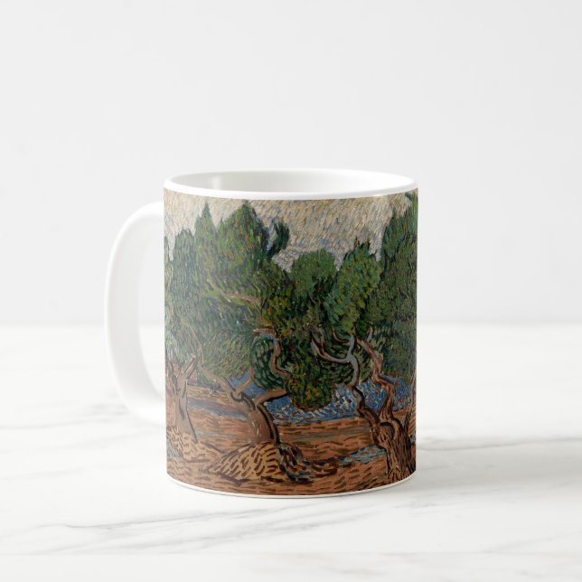 Vincent van Gogh - Olive Grove Coffee Mug (Front Left)
