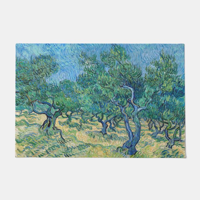Vincent van Gogh - Olive Grove Doormat (Front)