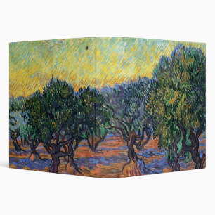 Vincent Van Gogh Olive Grove Impressionism Art Binder